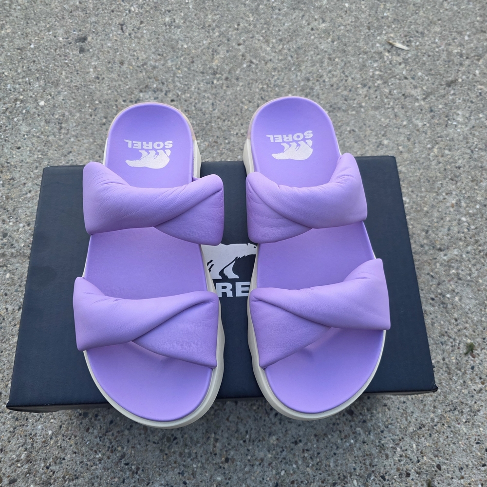 Sorel Women's Purple Slide Size 8 Sandals - Picture 2 of 8